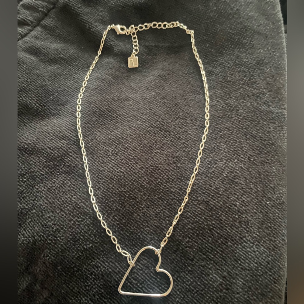 Park Lane Jewlery Juliet Heart Necklace Silver